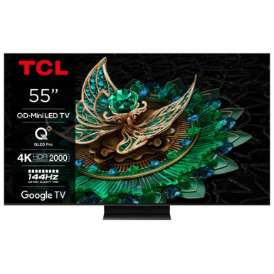 TCL - TCL 55 inchC765 QD-Mini LED 4K TVHDR 2400 nits; QLED PRO;ONKYO 2.1ch; 144Hz VRR; Google TV