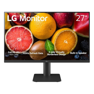 LG 27'' 27MS550-B FHD 100HzIPS, 5ms, 250cd, 2xHDMIVESA 75x75, Tilt, Height,