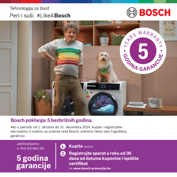 Bosch 5 godina garancije